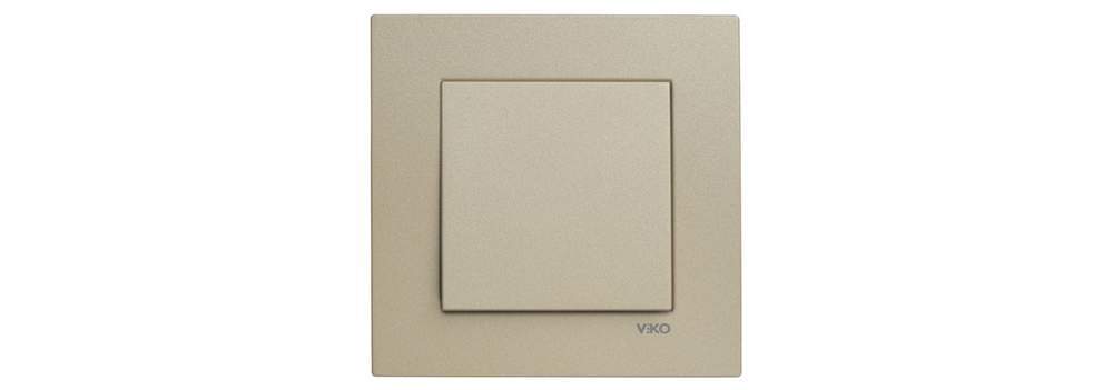 Выключатель VI-KO Novella с/у  1-кл. бронза  б/р  92105201