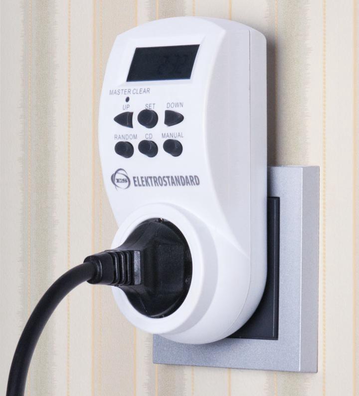 Розетка-таймер TMH-E-4  16A х1  IP20  Белый