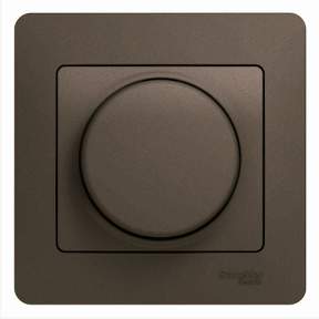 Светорегулятор (диммер) SE Glossa  Шоколад  600Вт/В.А.  универс. в сборе  GSL000836