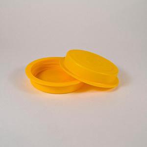Крышка ПЭТ шляпа (58,5) желтая