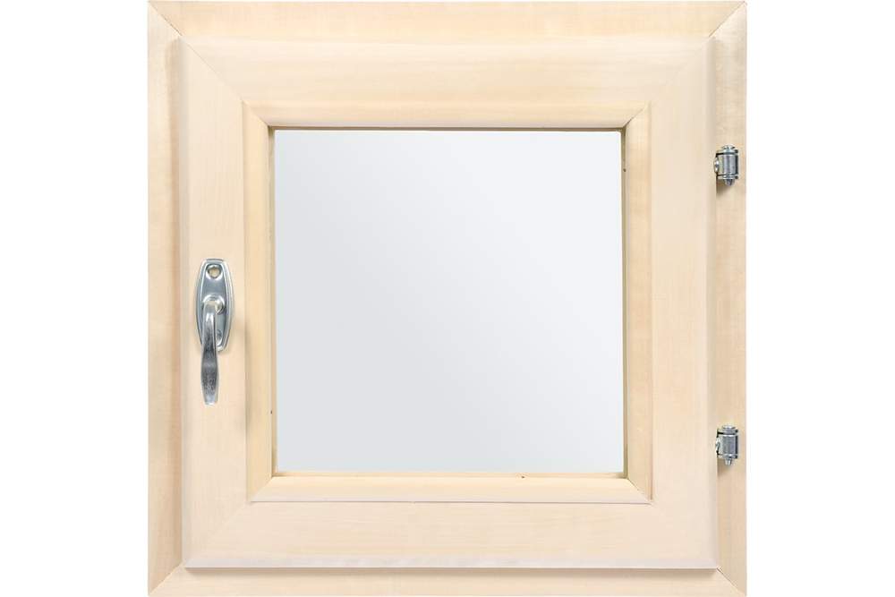 Форточка в парную "Банные штучки"  0,4Вх0,4Шм откр.внутр, с ручкой, затвором, петлями  03558