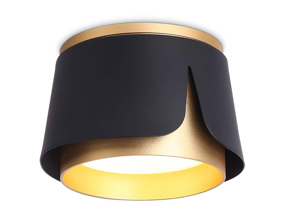 Светильник TN71222 BK/GD со смен.лампой черный/золото GX53 D100*66