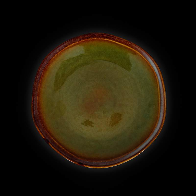CORONE Verde синий/зеленый Тарелка фк0706 мелкая 258мм (4/16)