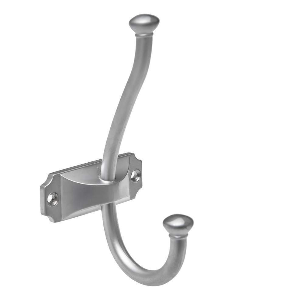 Крючок KR 0420 SC  2-х рожк. мат. хром