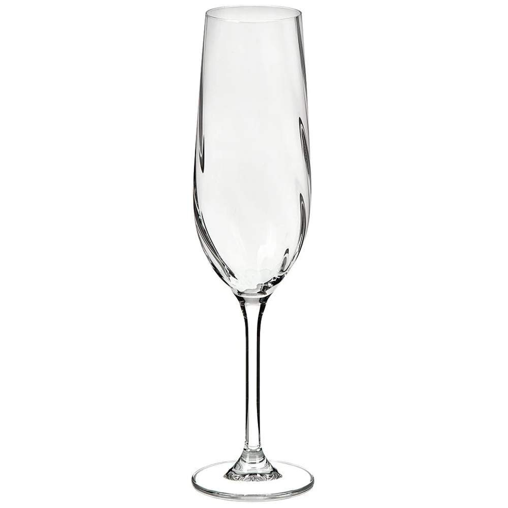 CRYSTALITE BOHEMIA Crex Optic Набор бокалов д/шампанского 270мл 2шт БСС0605
