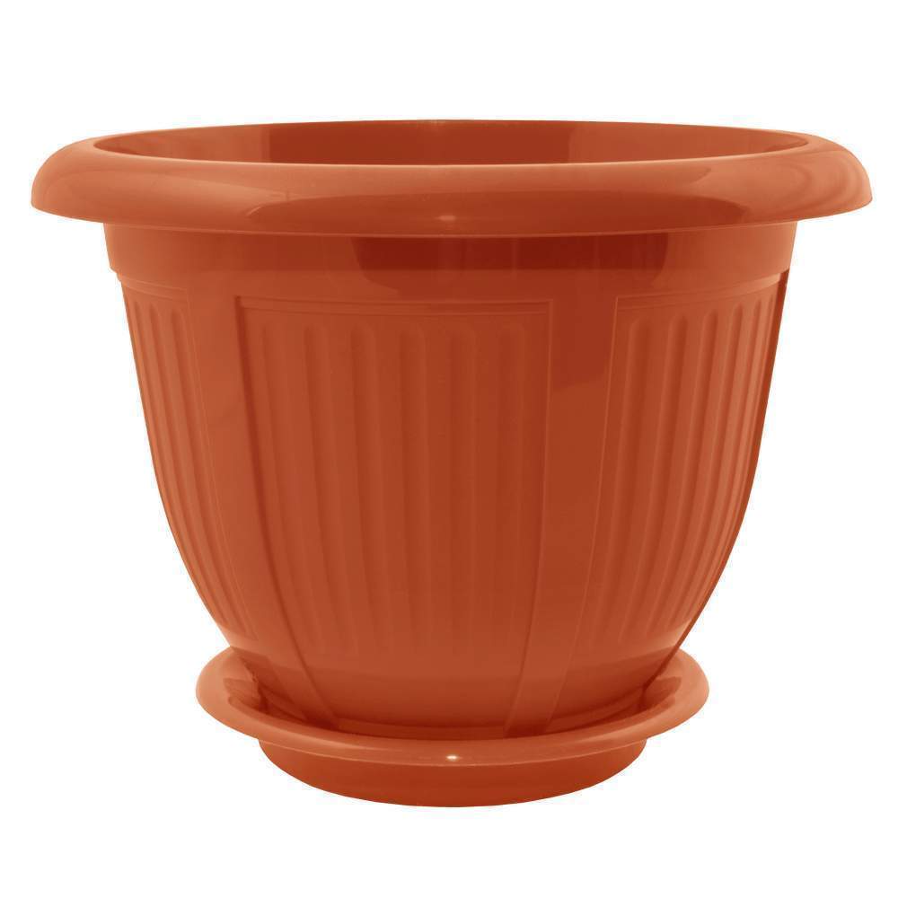 Горшок  Волна  с подставкой 16*12 1л тер./20  У0108