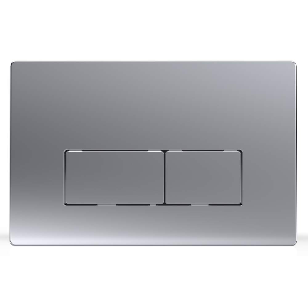 Azario  панель смыва (квадратная) хром матовый  AZ-8200-0088