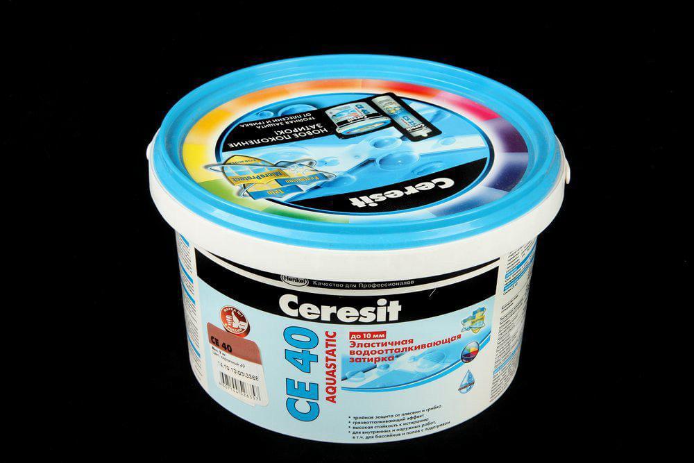 Затирка Ceresit CE A 40 эл. вод. пр/гриб. 2кг кирпич 1291057
