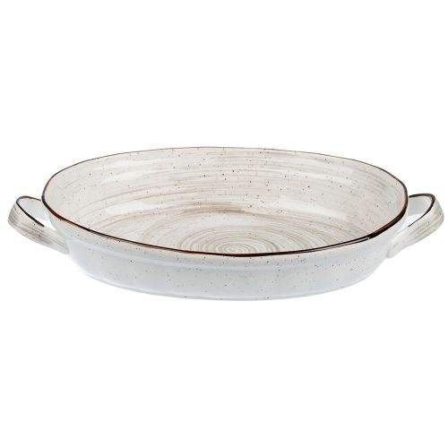 P.L. Proff Cuisine White Fusion Блюдо с ручками овальное 23,5х31х6см/2200мл 81223028/99010007 (12/1)