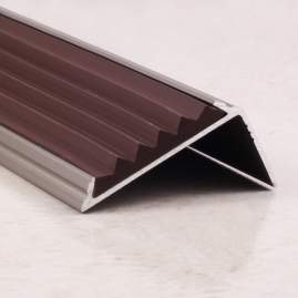 Профиль  ПО-38х23  2,7 без покрытия с резиновой вставкой