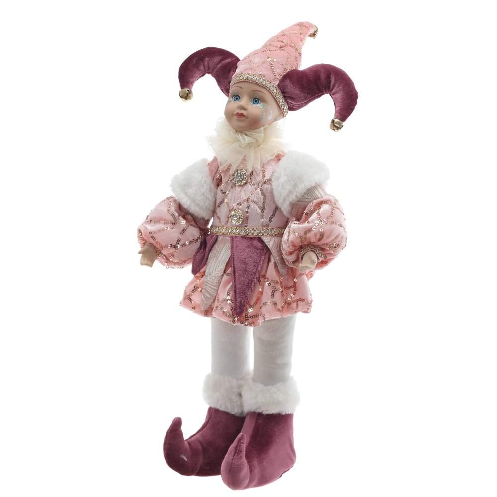 REMECO COLLECTION Игрушка набивная 822859 Клоун (музыка,движение) розовый/золото 19х12х52см 