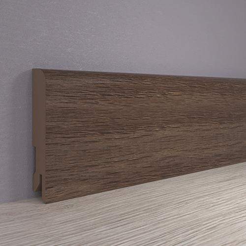 Плинтус МДФ ламинированный, Пл 80МДФ.2400.24052 дуб бомонт