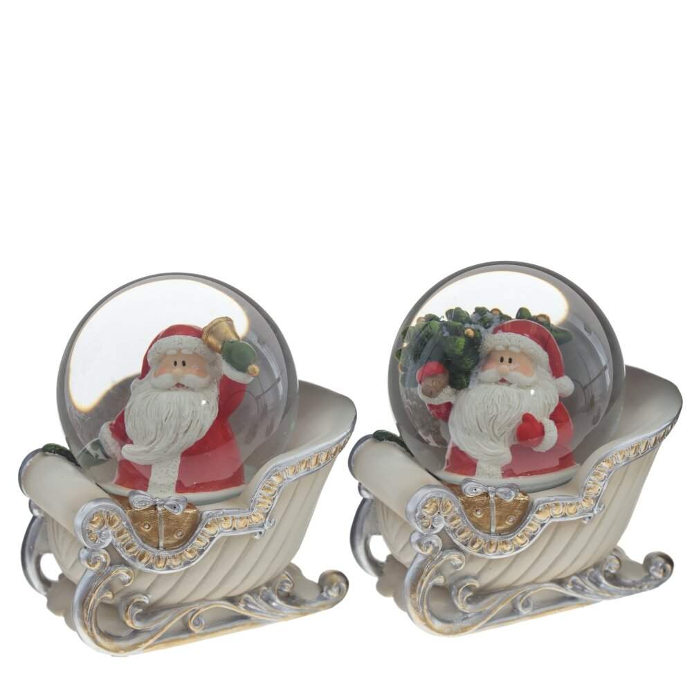 REMECO COLLECTION Фигурка 794176 Шар водяной Сани с Дедом Морозом d6см 9,5х7х9,5см 2 вида