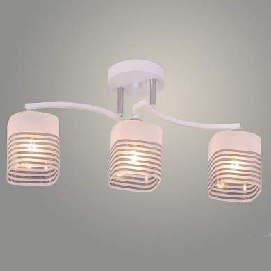 GH90071/3  WT+CR  Люстра 3*60W E27 d520 h250  KK23 белый/хром