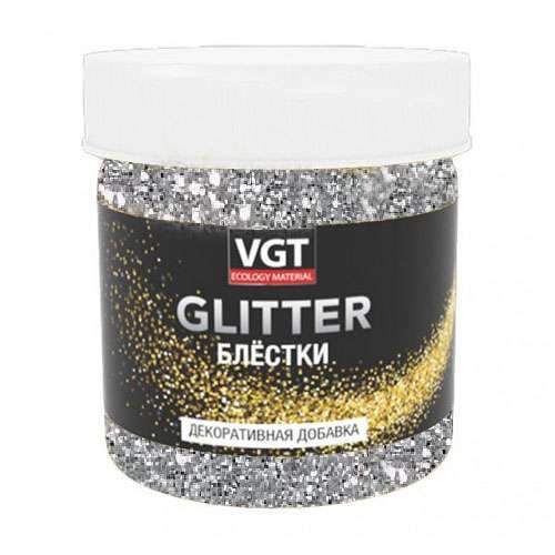 Блестки серебро 0,05кг PET GLITTER/12