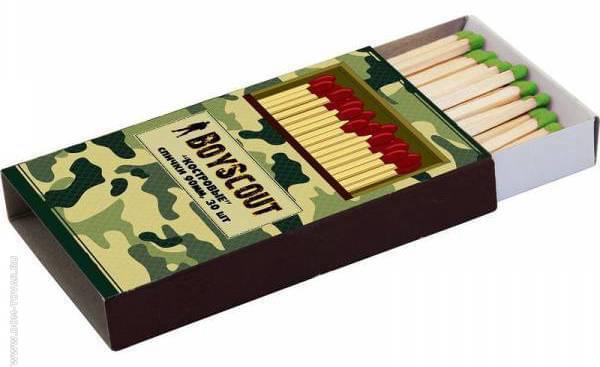Спички BOYSCOUT Костровые 90мм 30шт  61029