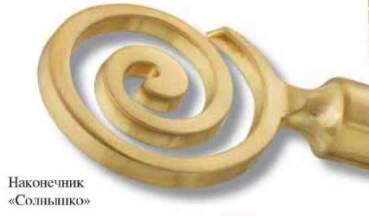 Наконечник DIY  16мм Золото глянец Солнышко  16.01.11.100