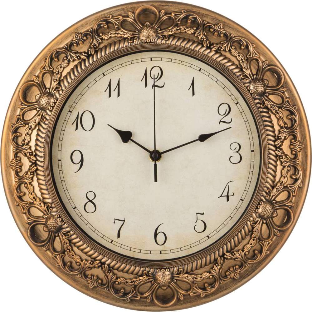 LEFARD Часы 220-185 Royal House настенные d22см 33,2х33,2x4,2см пластик 