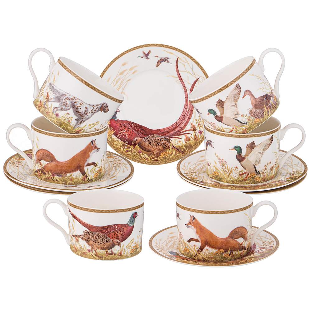 LEFARD Набор чайный 590-500 12пр/6перс 300мл Охота