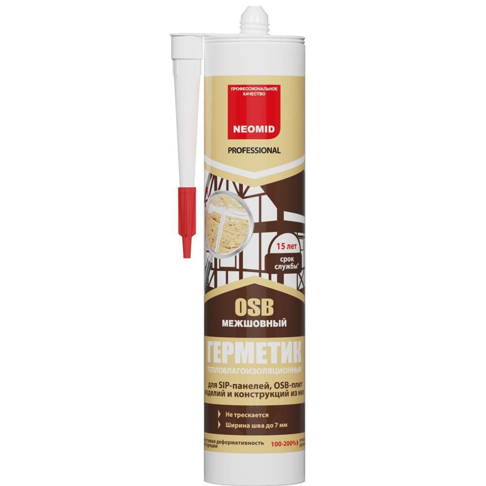 Герметик строит.для OSB-плит и дерев.поверхн.,белый  310мл