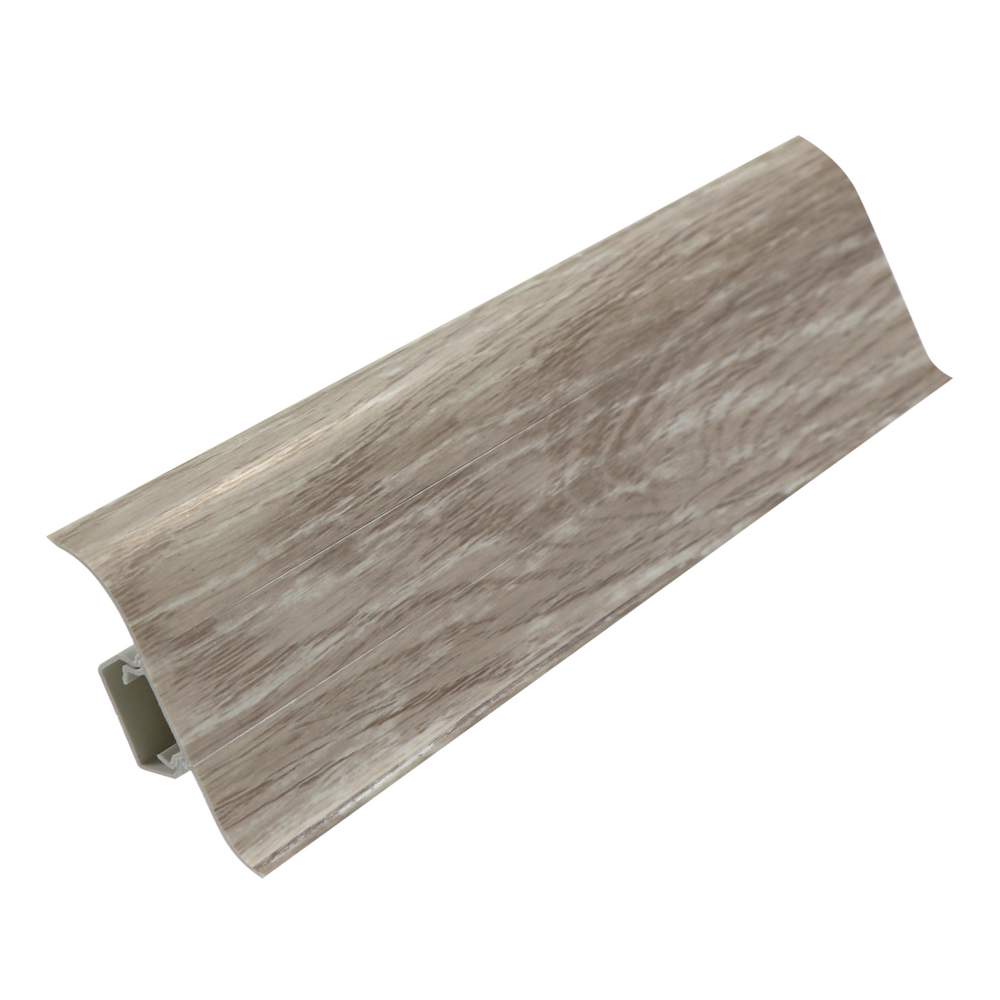 838    Плинтус с кабель-каналом 58мм Дуб Ливорский