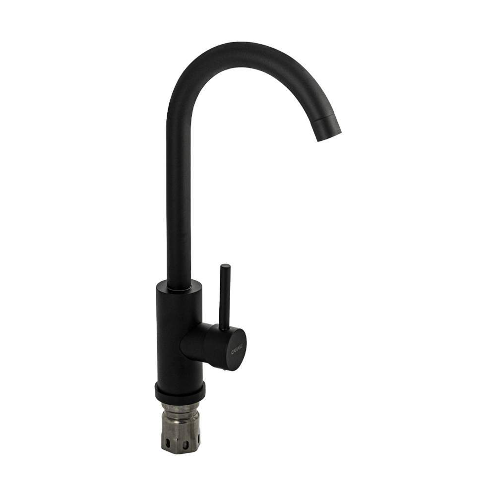 Смеситель SANAKS  13065 д/кухни С-обр.излив, нерж.  Черный
