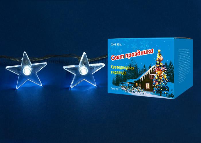 Гирлянда с/д ULD-S0280-020/DTA White IP20 Stars  2,8м  Звездочки  07920