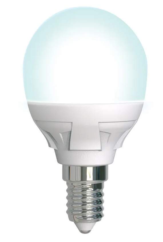 Лампа св/д LED-G45 7W/4000K14/ER/DIM PLP01WH шар Белый
