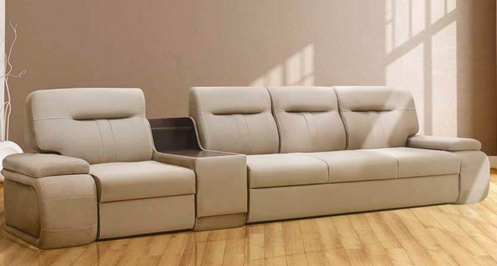 Диван арт.18 (Бренди крем) модульный левый