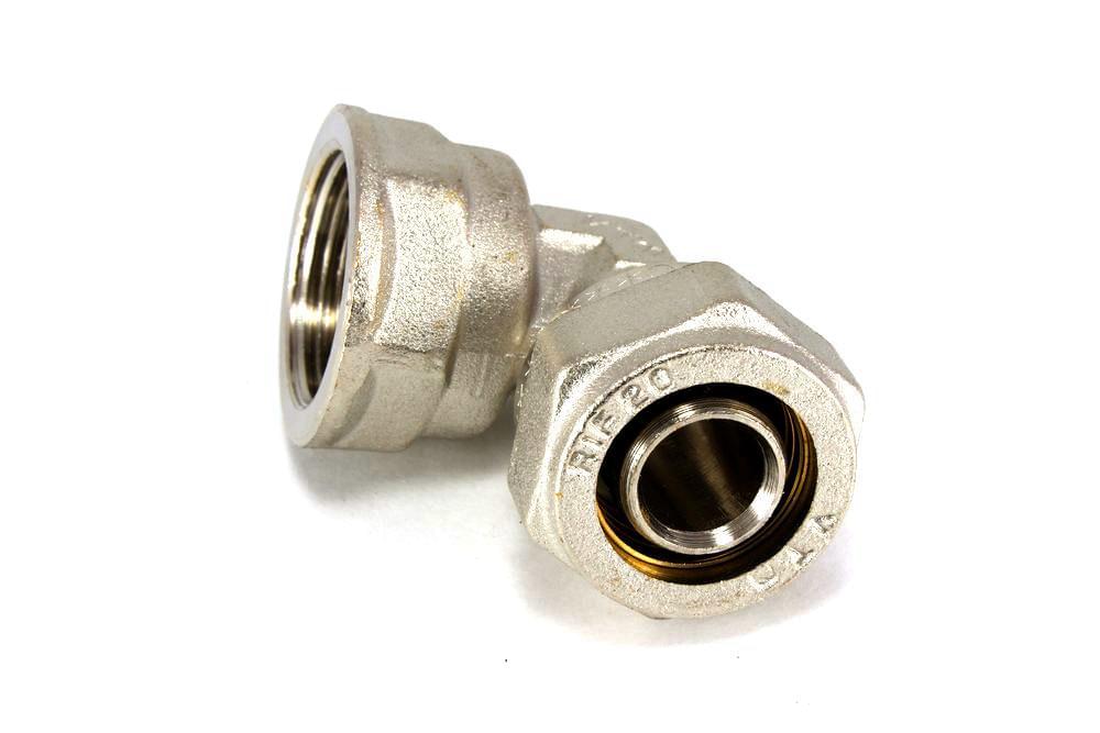 Угольник обжим. в/р  20 х 3/4"  VT