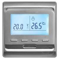 Терморегулятор  E 51  серебро  16А/3500Вт