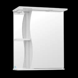 Зеркало Волна  600-2 свет  (716*600*234мм)