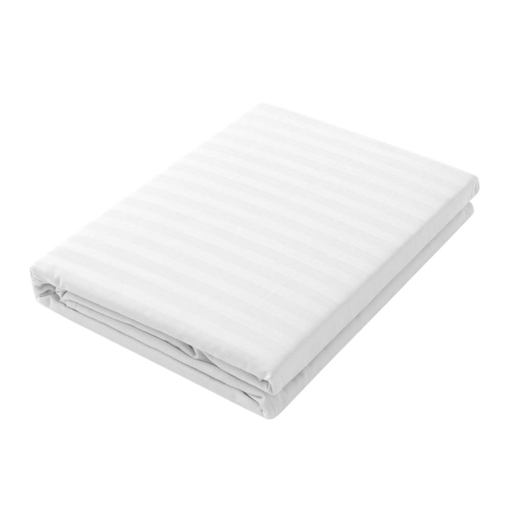 VEROSSA Stripe полоса 1*1 Простыня 240/260см белая рис.00 ROYAL 781335