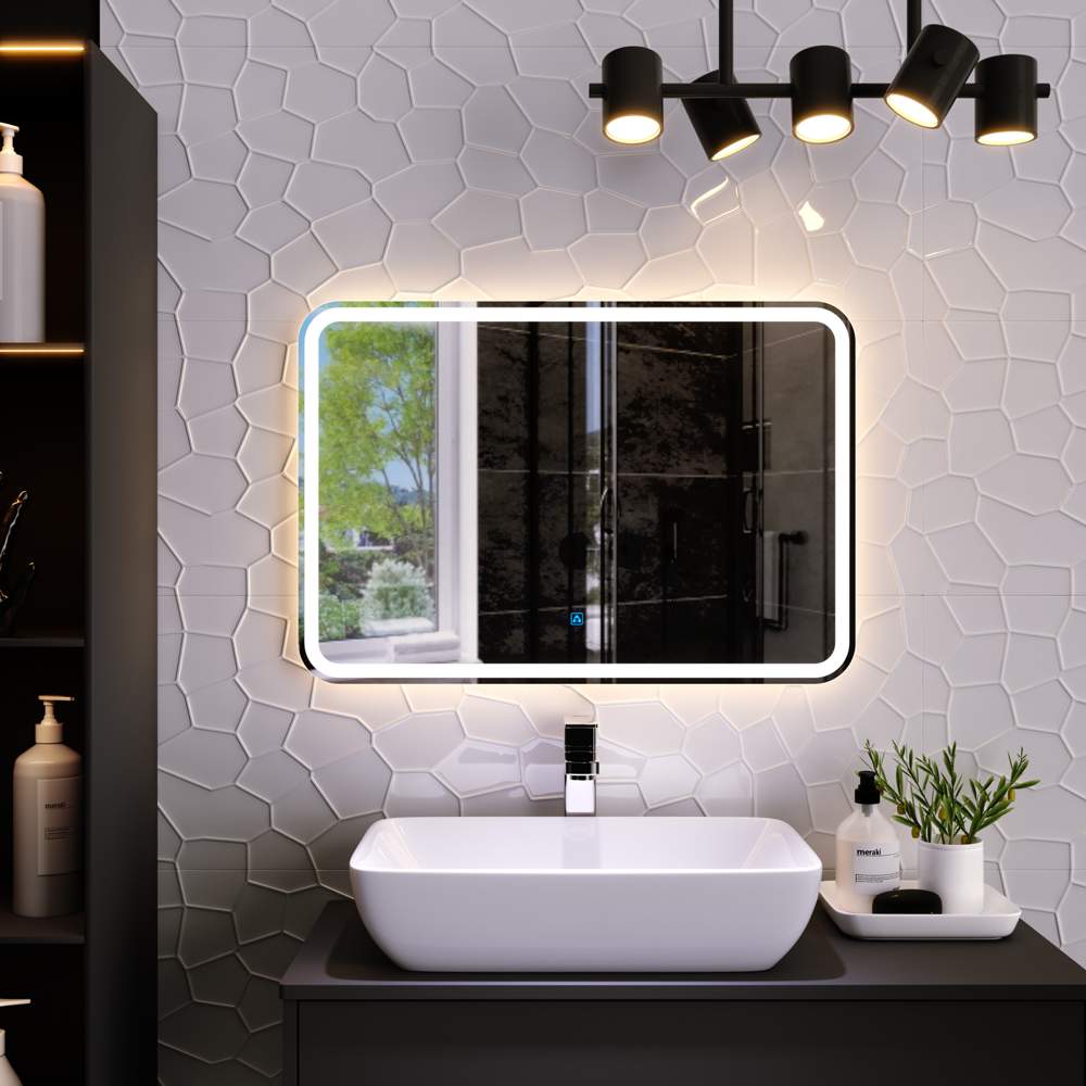 AQUA DE MARCO Balaton Зеркало 89*68.5см LED-подсветка сенсор Bal90/70