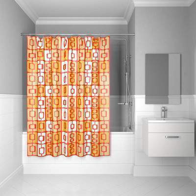 Штора д/ванной IDDIS 200*240см orange toffee полиэст. 280P24RI11