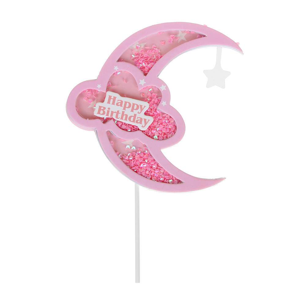 FNtastic Декор д/торта 530-326 облако/луна/звезда 20см пластик,бумага   