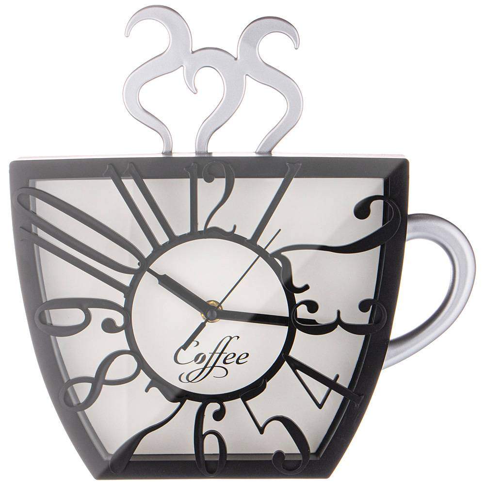LEFARD Часы 220-456 Coffee настенные 28x28x4,6см пластик 