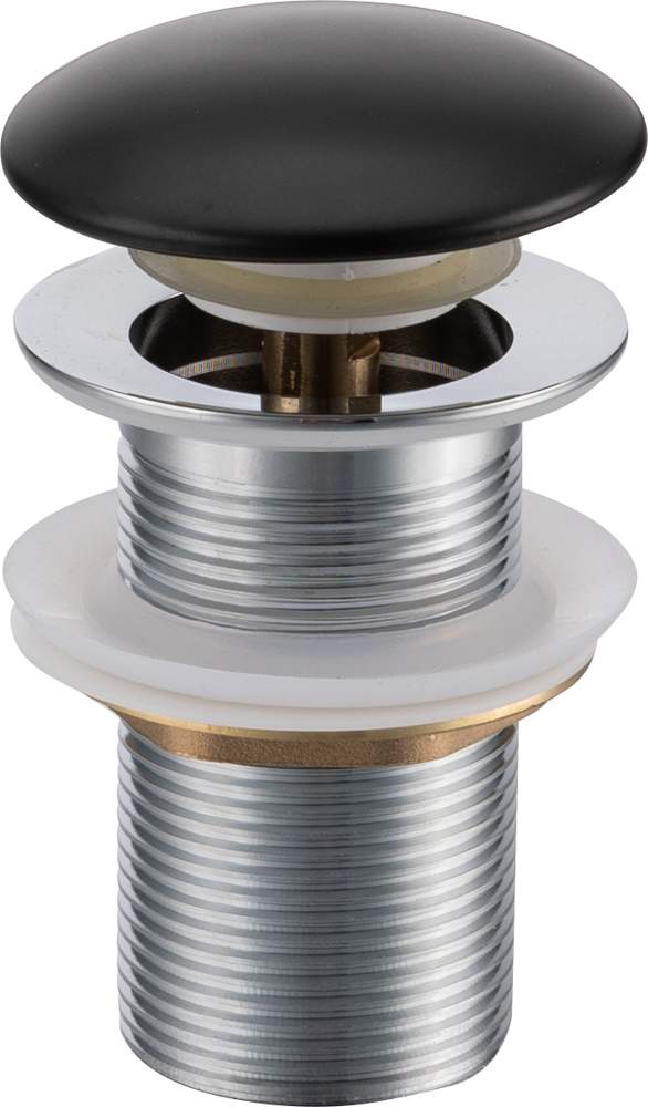 Донный клапан без перелива керамический черный матовый RD-K8890MB