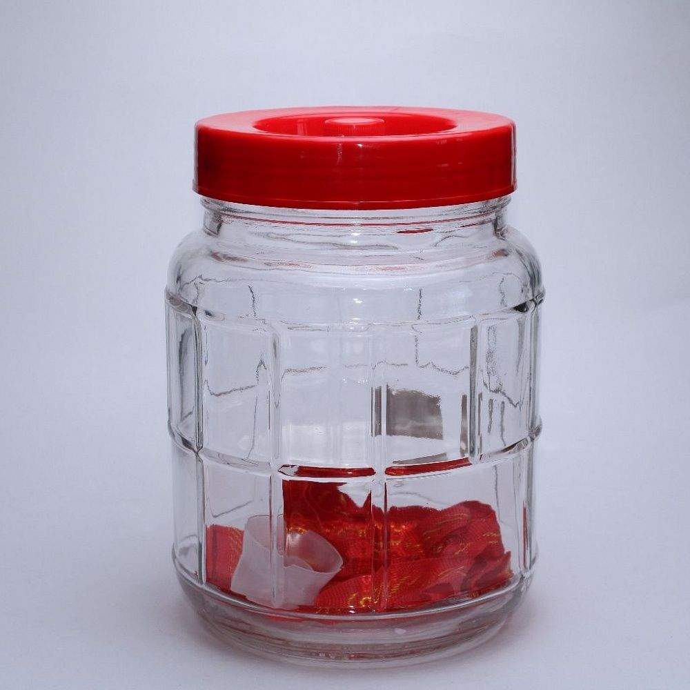 Банка стеклянная 7,5л с гидрозатвором GL-70