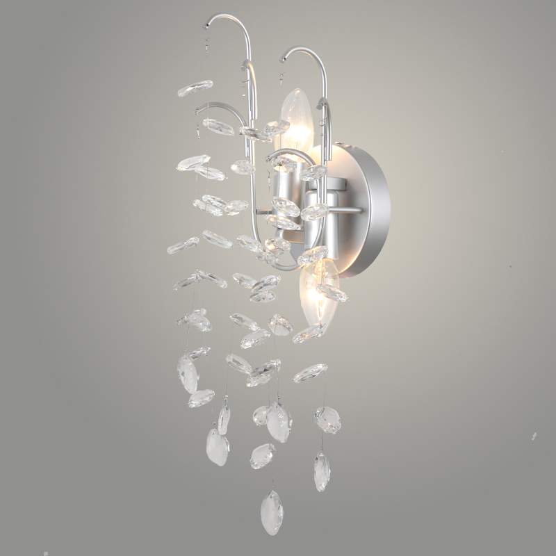 Бра 40225/2W COP SL серебро/хрусталь 