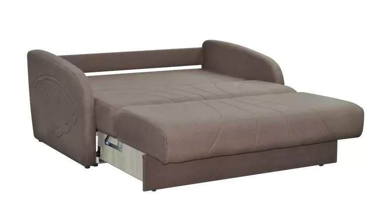 Диван Коралл 1 БД Vizit 07 светло коричневый/vizit 115 коричневый