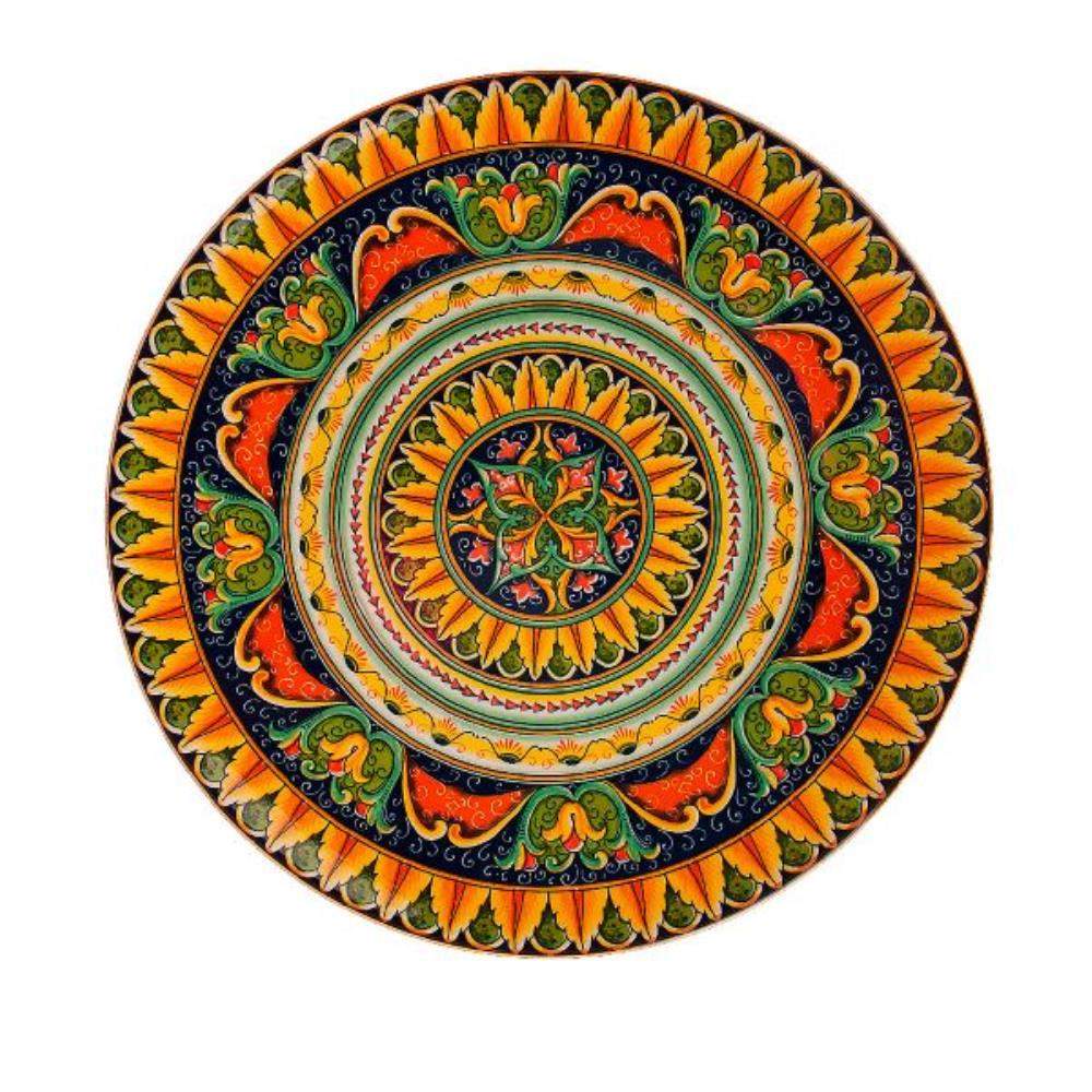 NOUVELLE HOME Arabesque оранжевый Блюдо 0860237 круглое 27х27х3см