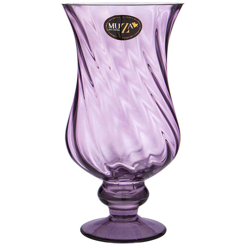 MUZA Ваза 380-812 Elegia Lavander h27см на ножке