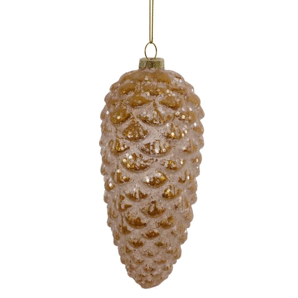 REMECO COLLECTION Игрушка елочная Шишка 809425 стекло 7х7х17см