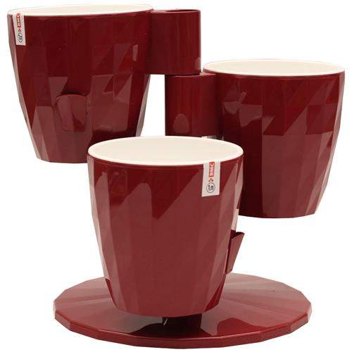 Кашпо  RUBY  Трио  Бордо  КШ-5442