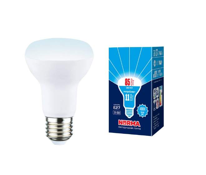 Лампа Uniel Norma LED-R63-11W/4000K/E27/FR/NR  UL-00005775