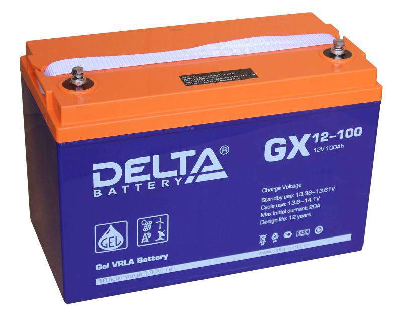Аккумулятор DELTA GX 12В/100А/ч