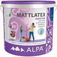 Краска Alpa MATTLATEX латексная матовая для стен и потолков 10л