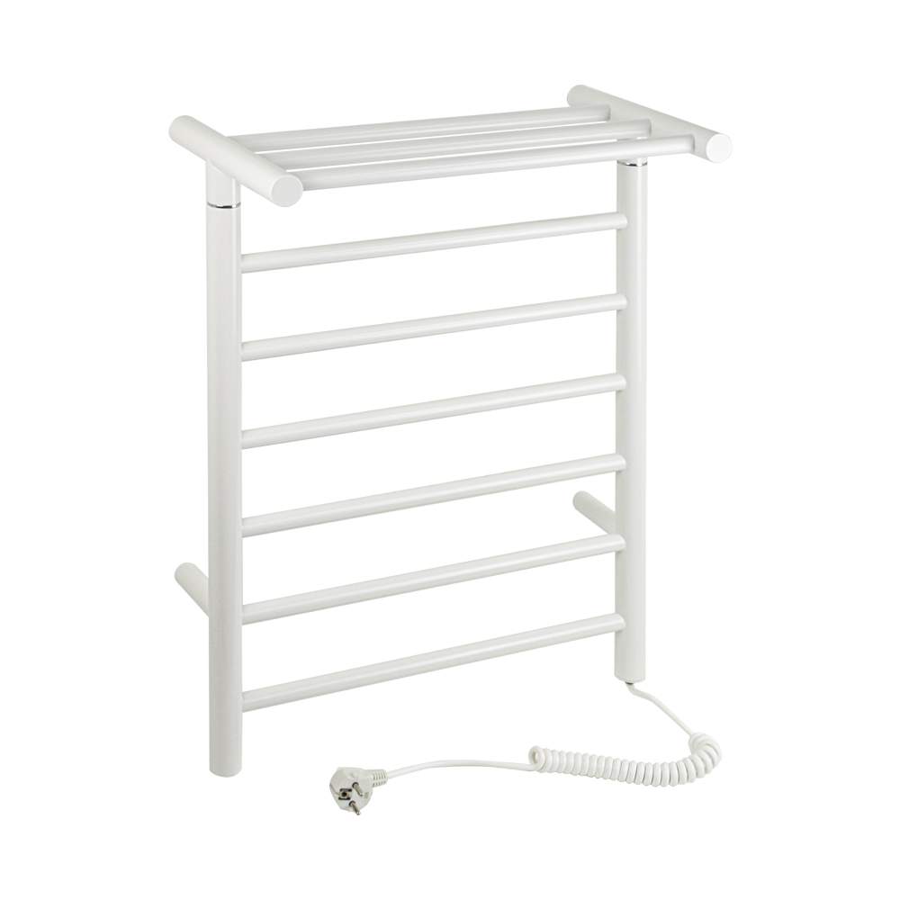 Полотенцесушитель BRIMIX  Белый КЛАССИК ПРЕМИУМ ПРЯМОЙ 680х500х235 с полкой на 6 перекл 09017W