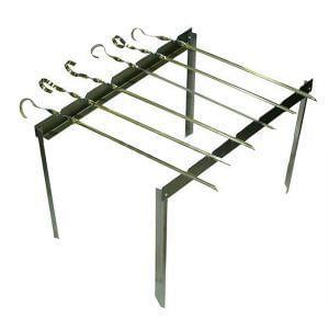 Мангал BOYSCOUT Таганок сборн.+6 шамп. 420х40х250мм 61234